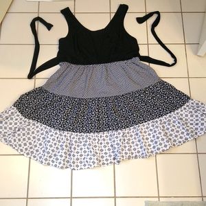 Pure Energy black and white flowy oversize dress